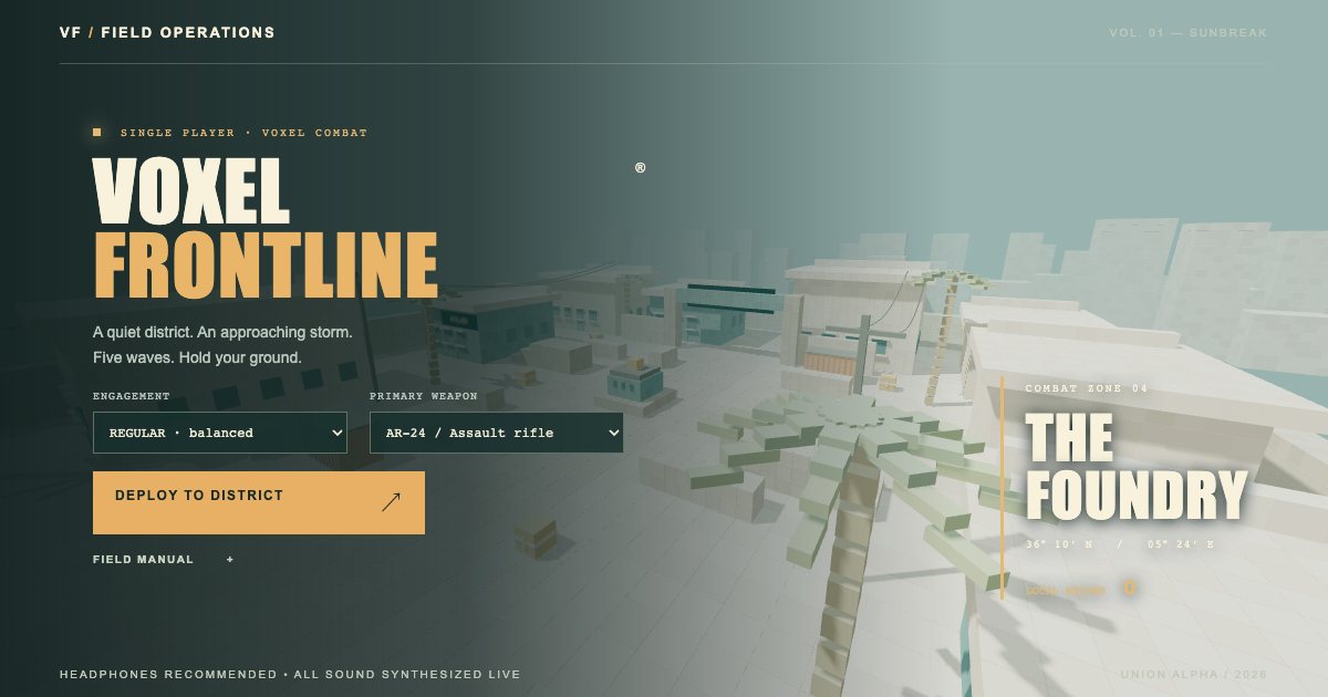 Screenshot of the First Person Shooter demo